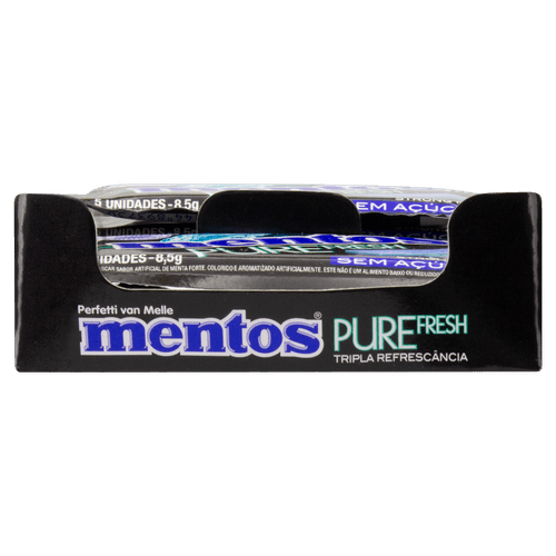 Goma De Mascar Mentos Pure Fresh Strong Sleeb Mentalterado 8,5G - Mentos