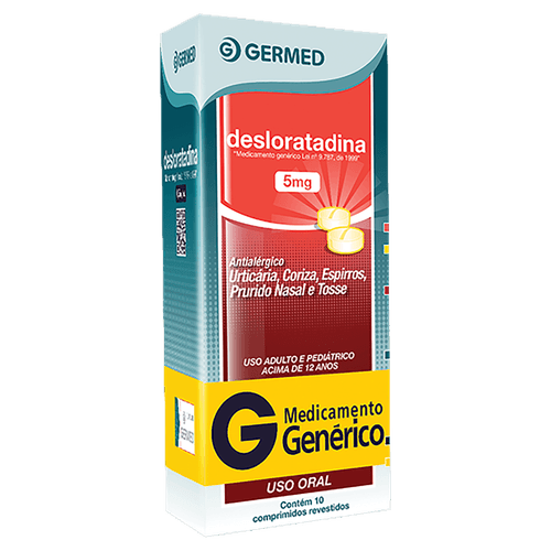 Desloratadina 5mg 10 Comprimidos Revestidos - Genérico - Germed
