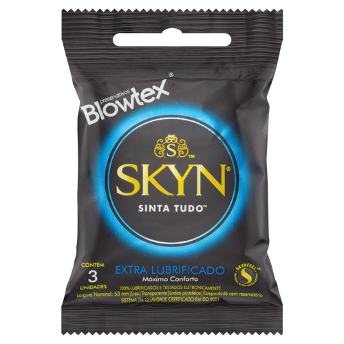 Preservativo Blowtex Skyn Extra Lubr 3Un - Blowtex