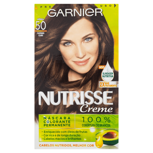 Tintura Garnier Nutrisse Creme 50 Amêndoa