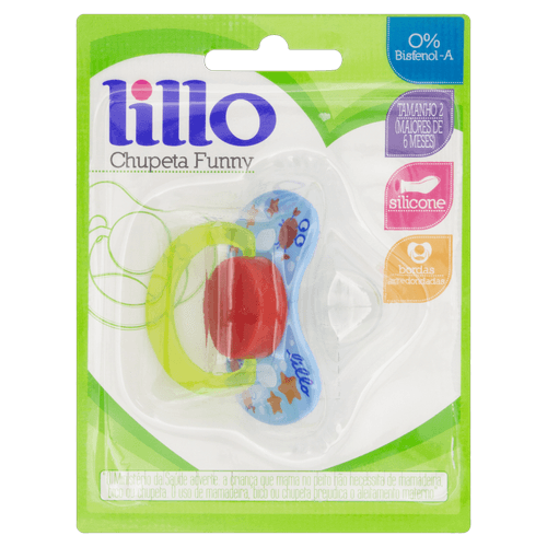 Chupeta Lillo Funny Orto Sil Tam2 Azul
