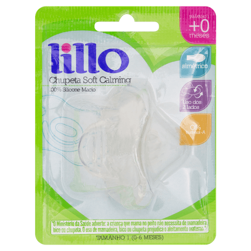 Chupeta Lillo Soft Calming Silicone Tam1 - Lillo