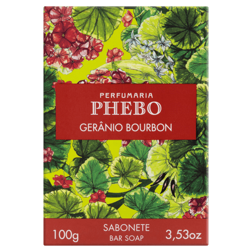 Sabonete Phebo Origens Gerânio Bourbon barra 100g