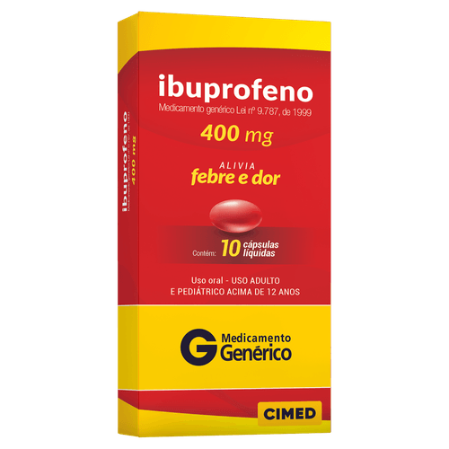 G IBUPROFENO 400MG 10 CAPSULAS-CIMED