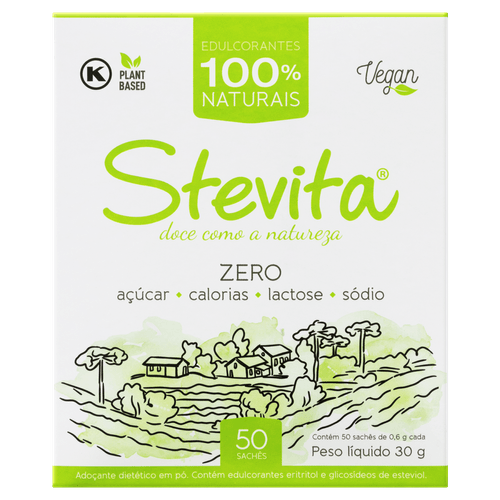 Adoçante Stevita Sweetenergético Pó 50 Env - Stevita