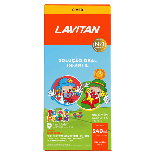 Lavitan Imunidade Kids Solução Oral Laranja - 240ml