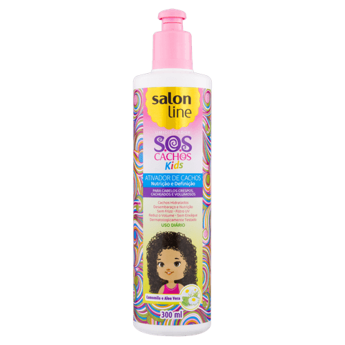 Ativador Cacho Salon Line Sos Kids 300G - Salon Line Kids