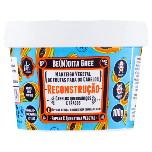 Creme de Tratamento Lola Bemdita Ghee Recons 100G