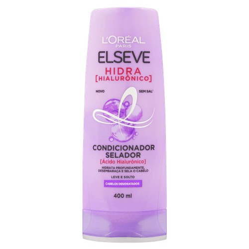 Condicionador Selador L'Oréal Paris Elseve Hidra Hialurônico, 400ml