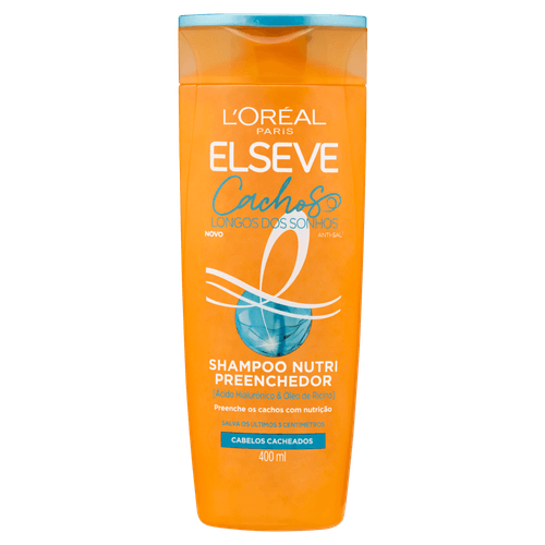 Shampoo Nutri Preenchedor L'Oréal Paris Elseve Cachos Longos dos Sonhos, 400ml