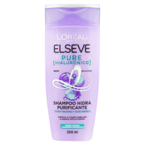 Shampoo L'Oréal Paris Elseve Pure Hialurônico 200ml