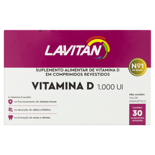 Lavitan Vitamina D 1000UI - 30 comprimidos