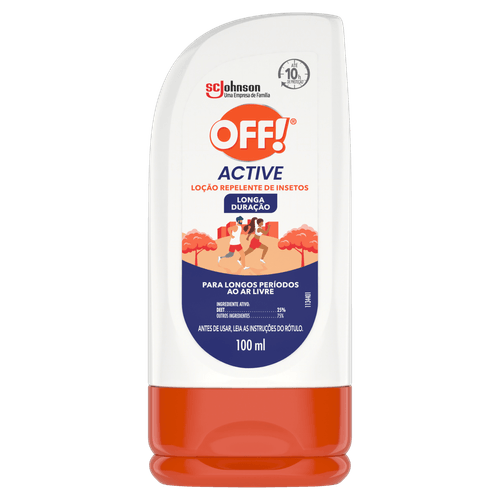 Repel Off Longa Duração Loção 100Ml - Off Repelente