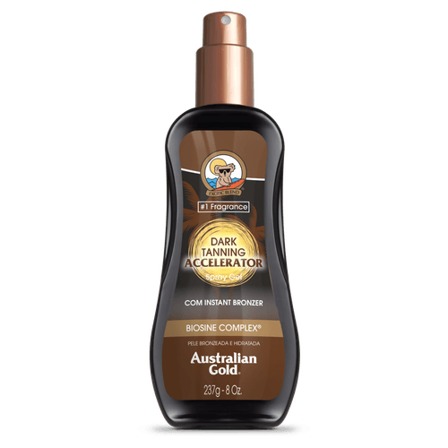 Bronzeador Aust/Gold Insta Bronzeador Dark Tanning Clear Spray Gel 237Ml - Australian Gold