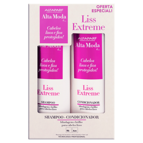 Kit Shampoo Altamoda + Condicionador Liss Ext - Altamoda