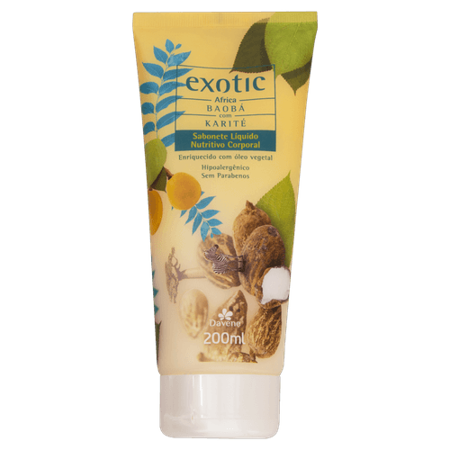 Sabonete Líquido Corpo Exotic Africa 200Ml - Davene