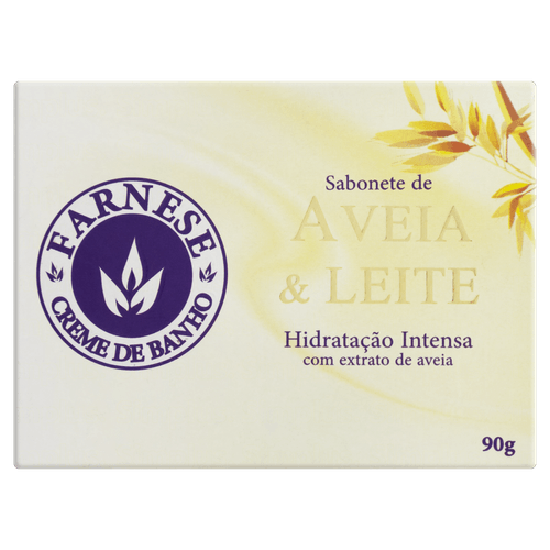 Sabonete Farnese Aveia E Leite 90G - Farnese