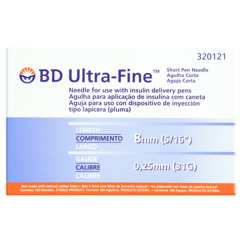 Agul Bd Caneta Insulina 8Mm 100Un