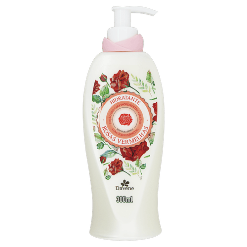 Loção Desodorante Rosa Vermelho 300Ml - Davene