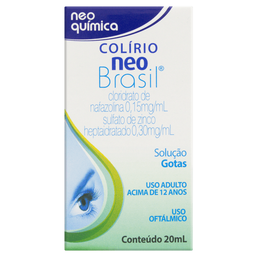 Colírio Neo Branco 0,15 + 0,30mg/ml 20ml