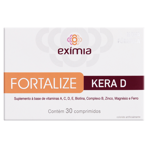 Exímia Fortalize Kera D Suplemento Vitamínico – 30 Comprimidos