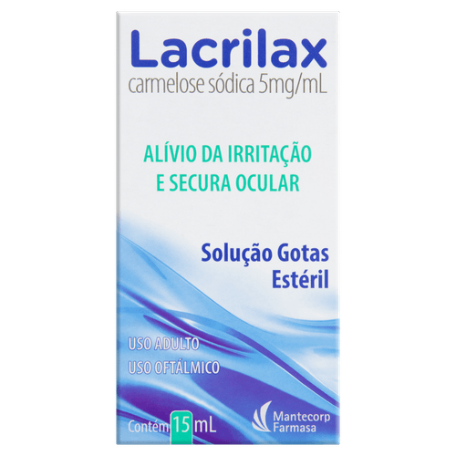 Lacrilax Solução Oftálmico 5mg/ml Gotas 15ml