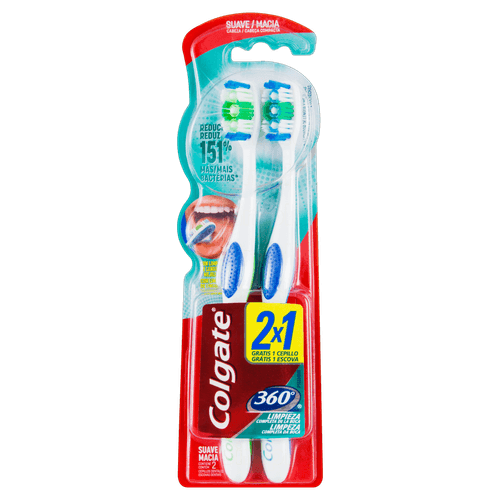 Kit Escova De Dentes Colgate 360 Ult - Leve 2 Pague 1 - Colgate 360