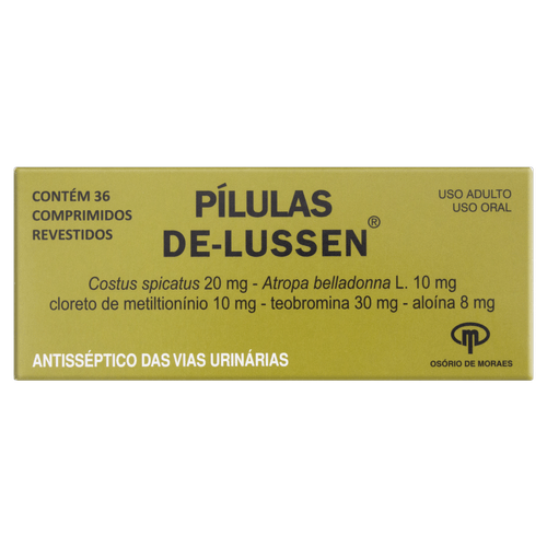 Pílulas Lussen Lussen 8 + 10 + 30 + 10 + 20mg Drágeas 36 Unidades