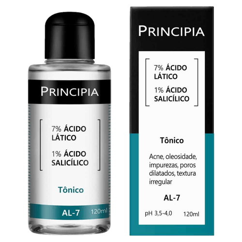 Tônico Facial Ácido Lático + Ácido Salicílico AL7 Principia 30ml