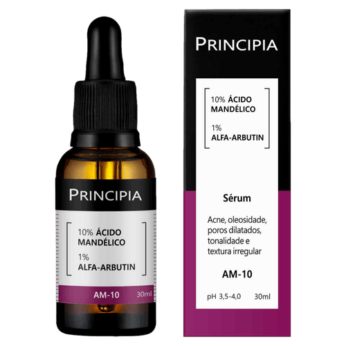 Sérum Facial Ácido Mandélico e Alfa Arbutin Principia 30ml
