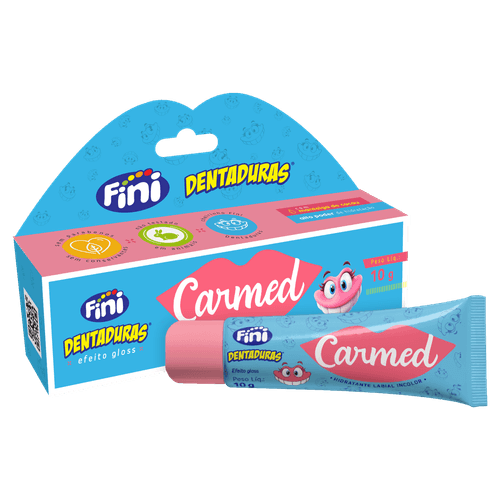 Hidratante Labial Carmed Fini Dentaduras Incolor Efeito Gloss - 10g