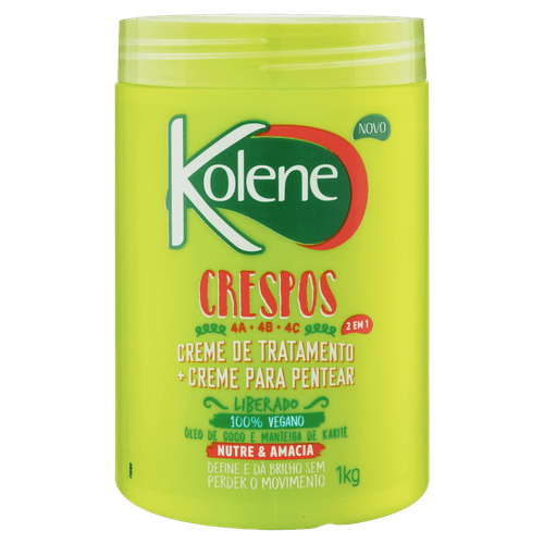 Creme de Tratamento e Pentear Kolene Crespos Pote 1kg