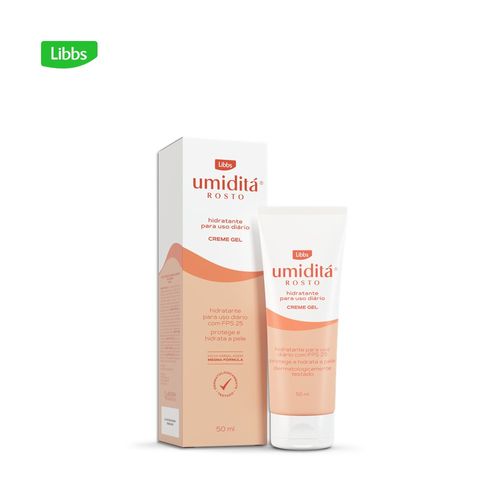 Gel Creme Hidratante Facial FPS 25 Umiditá Caixa 50ml