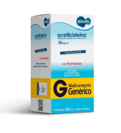 Acetilcisteína Xarope Infantil 20mg - EMS - 120ml