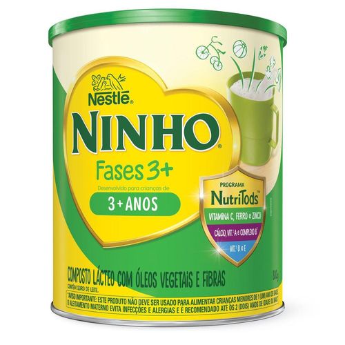 Composto Lácteo Ninho Fases 3+ Lata 800g