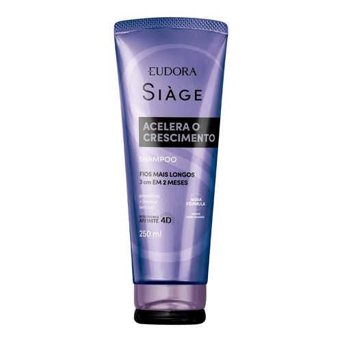 Shampoo Eudora Siàge Acelera o Crescimento Bisnaga 250ml