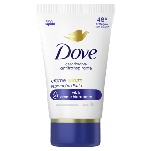 Desodorante Antitranspirante Dove em Creme Sérum Reparação Diária 48h - 50g