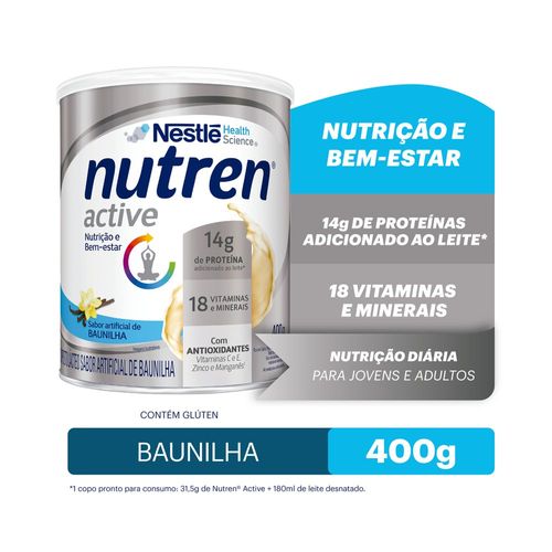 Complemento Alimentar Nutren Active Baunilha - 400g