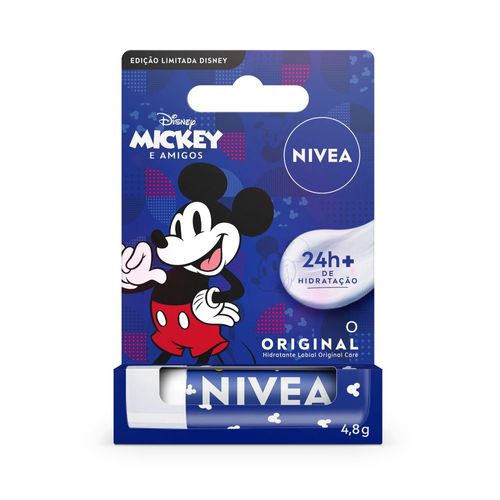 NIVEA Hidratante Labial Original Care Disney Mickey e Amigos - 4,8g