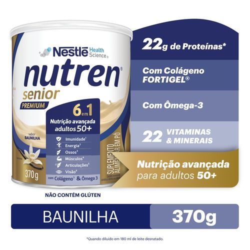 Suplemento Alimentar Nutren Senior Premium Baunilha 370g