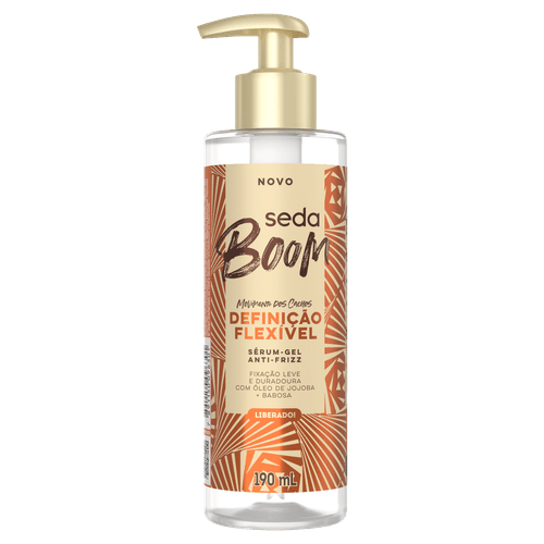 Sérum Gel Antifrizz Seda Boom Definição Flexível Pump - 190ml