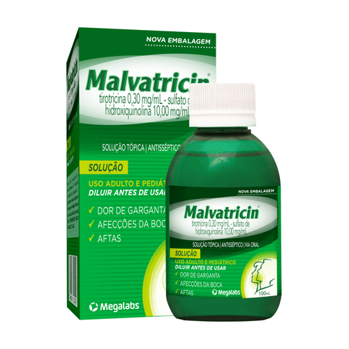 Gel Dental Malvatricin 100ml Solução Antisséptica