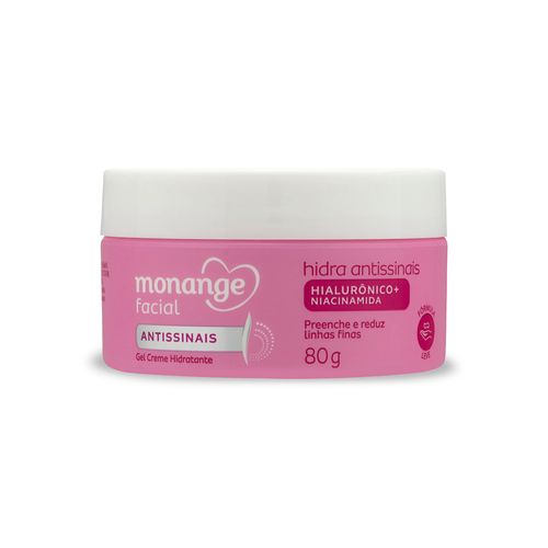 Gel Creme Hidratante Facial Antissinais Monange - 80g