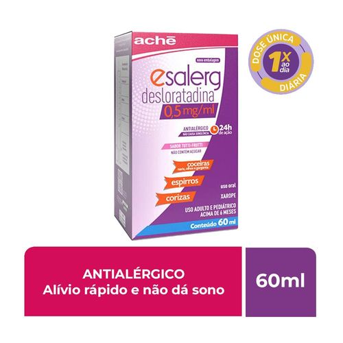 Esalerg 0,50mg Xarope 60ml + Ser