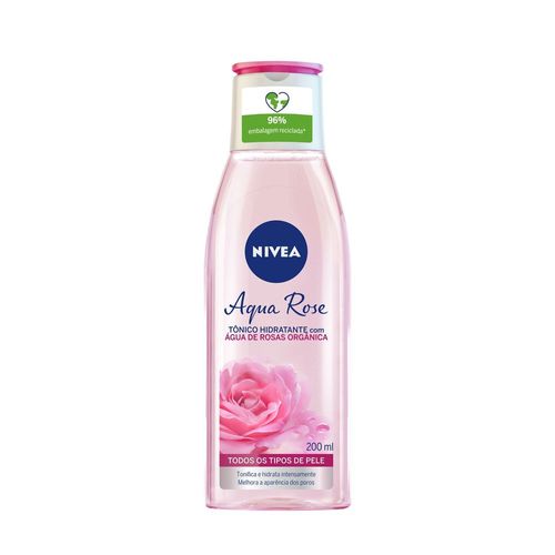 Tônico Facial Hidratante Nivea Aqua Rose Frasco 200ml