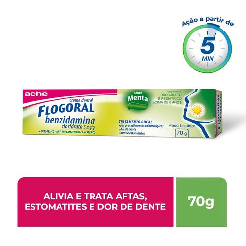 Creme Dental Flogoral Menta - 70g