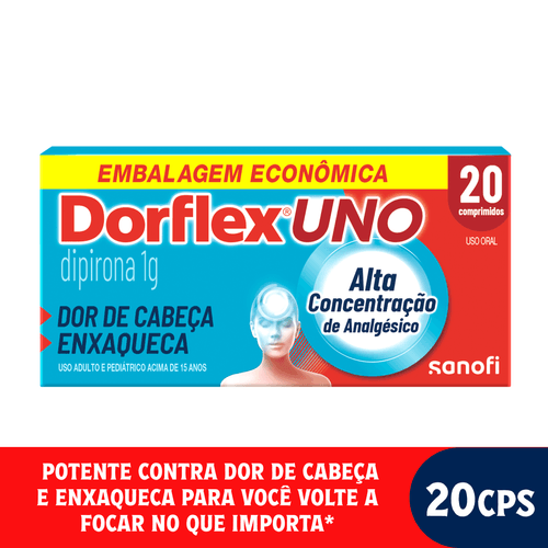 Dorflex Uno Enxaqueca 1g com 20 Comprimidos