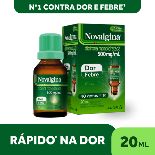 Novalgina® Gotas 20ml Analgésico e Antitérmico