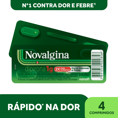 Novalgina 1g-4 Comprimidos