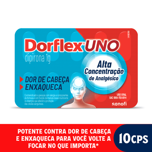 ANALGÉSICO DORFLEX® UNO 4 COMPRIMIDOS